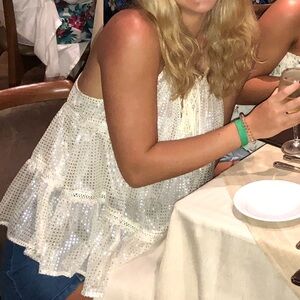 White Sleeveless Top